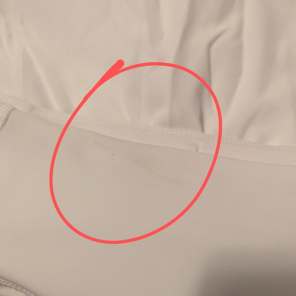 Athleta Run With It 16" White Skort Women's Size XS Tennis Running Golf - Picture 8 of 8